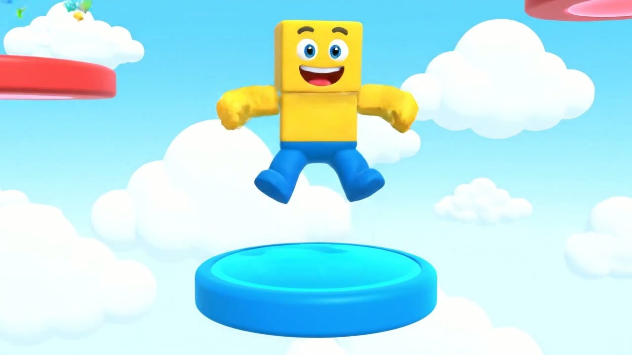 Roblox Funny Noob Slipped in the Obby 😂 | Nursery Rhymes for Kids & Baby Songs
