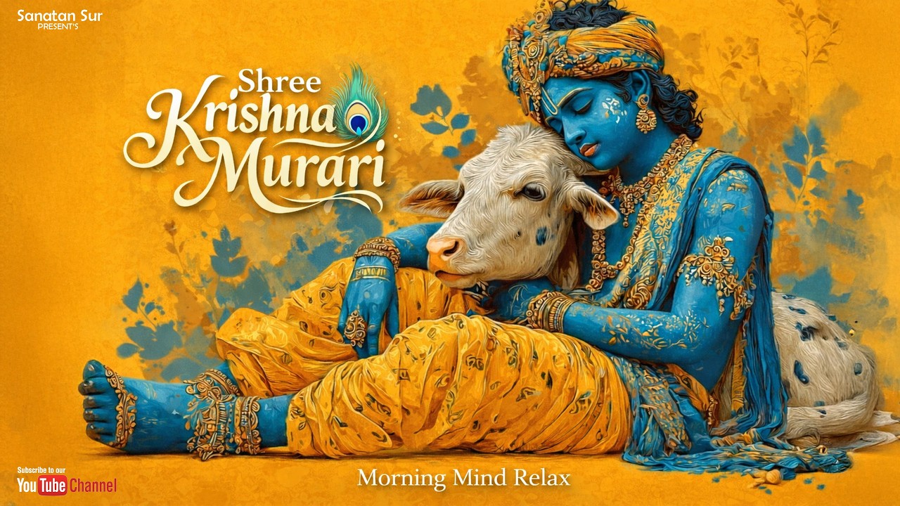 Shree Krishna Murari 🦚 Morning Mind Relax | Peaceful Divine Music