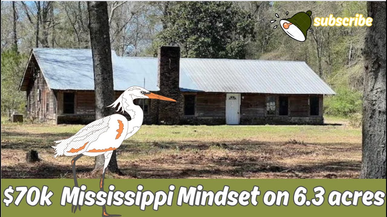 Mississippi Mindset, $70k House w/6.3 Acres