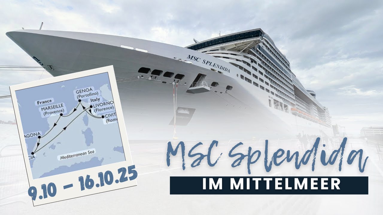 Anreise Marseille und MSC Splendida, Kabine 13119
