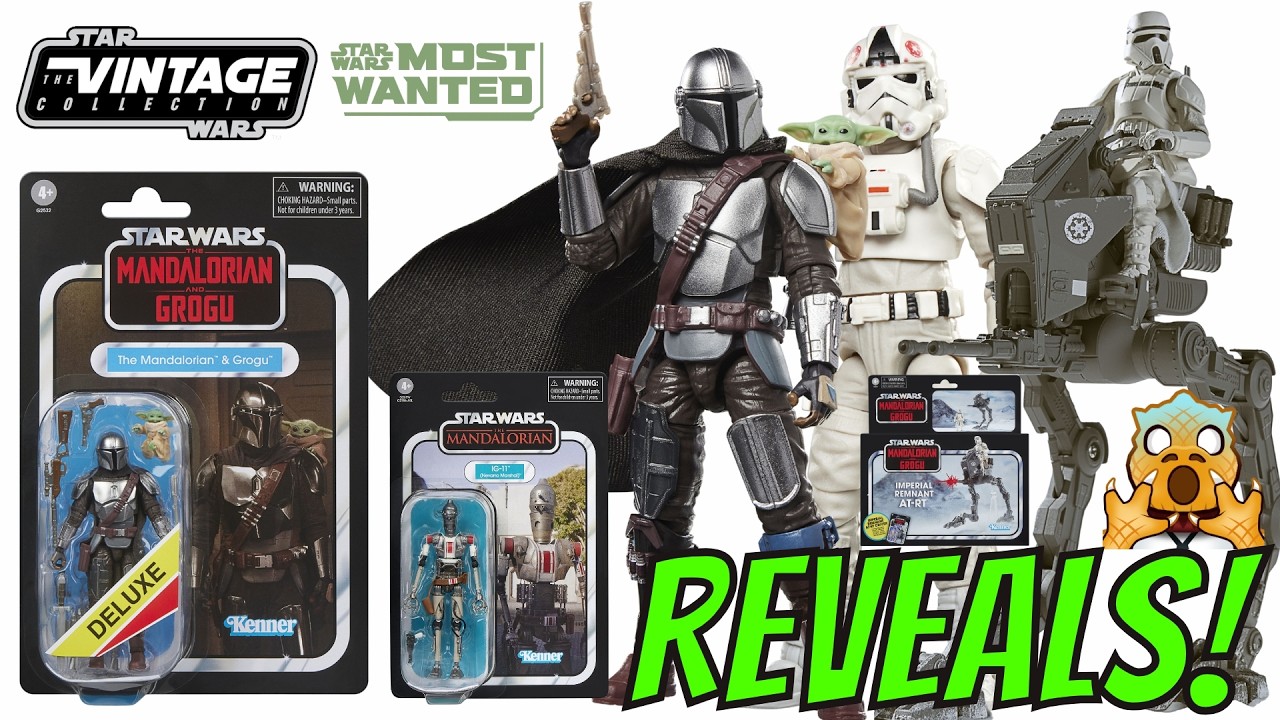 Hasbro Reveals Vintage Collection Mandalorian & Grogu Figures at New York Toy Fair 2026!