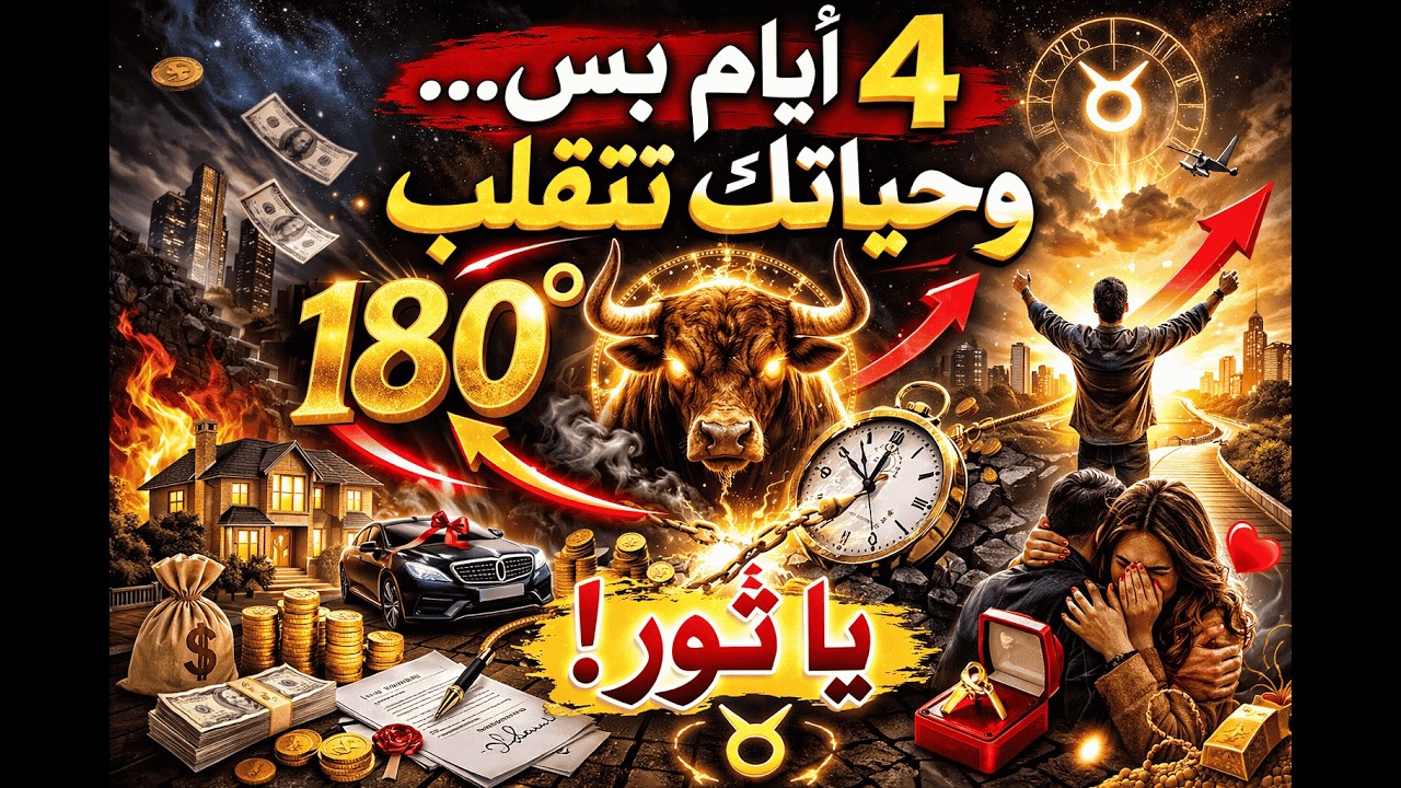 ♉ برج الثور | 4 أيام فاصلة تقلب حياتك 180° 🔥 رجوع ومال وقرار مصيري!