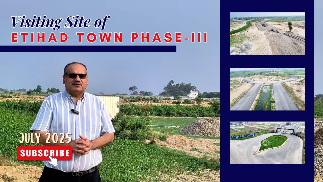 LIVE Visit to Etihad Town Phase 3 Lahore | Neelum Road Access & Honest Project Review!