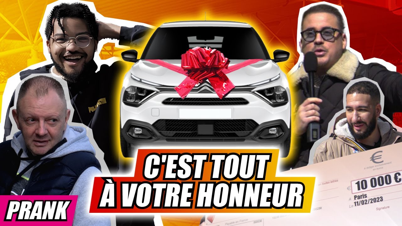 ON LEUR OFFRE UNE VOITURE ET 10 000€ !!! Enfin presque...