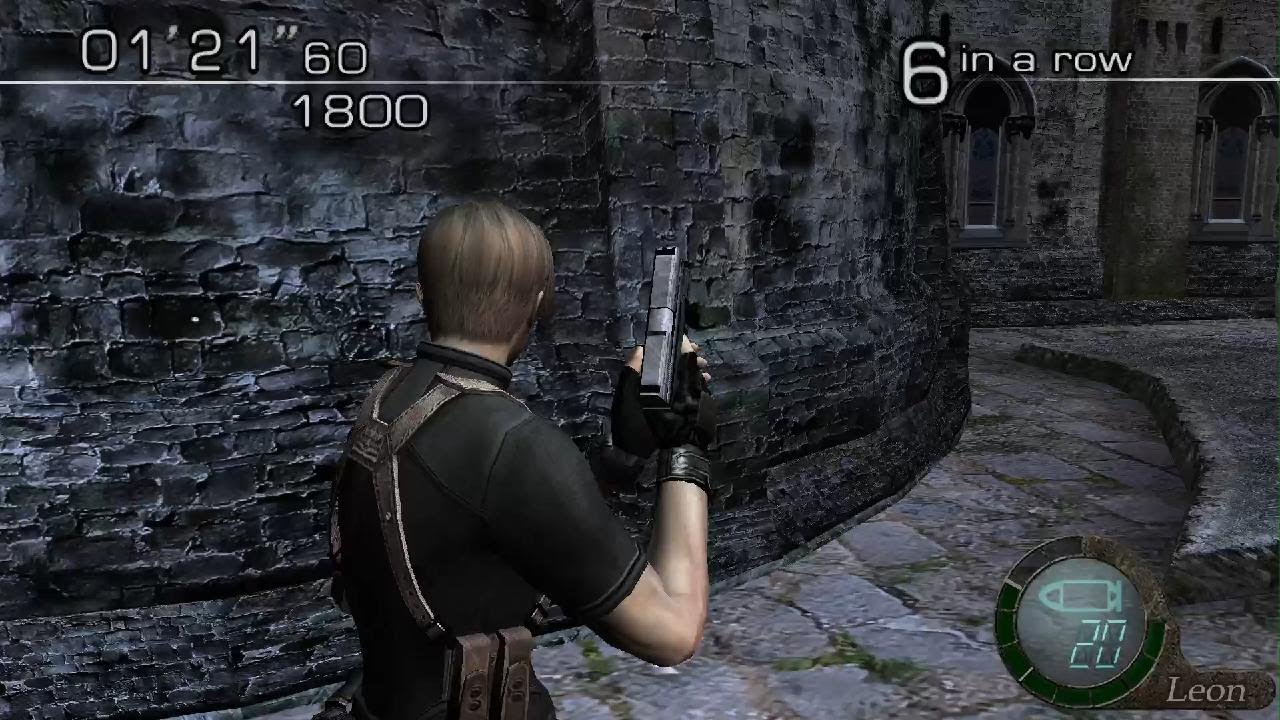 Leon deitando geral na bala RE4