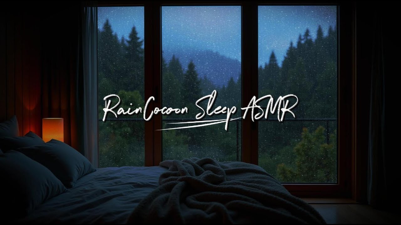 Deep Night Rain in Cozy Bedroom 🌧️ Fall Asleep Fast | RainCocoon Sleep ASMR