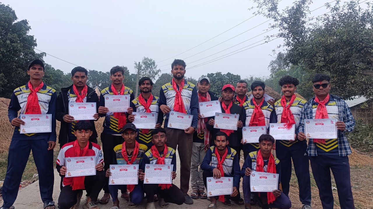 Runner Up team mohanpur lai Samman karyakaram||Cricket 🏏||Providing trophy 🏆 to Ward office 
