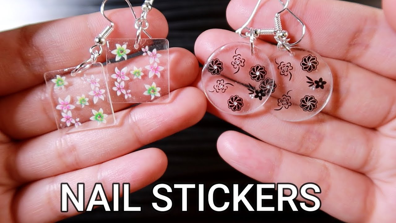 Watch Me Resin | Nail Stickers on Resin Earrings