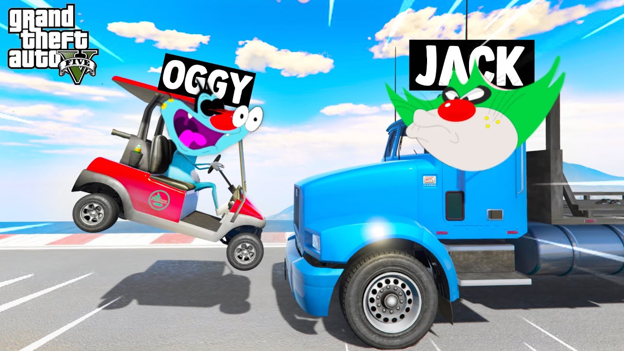 OGGY JACK And PINKA FIGHTING IN NEW FACE TO FACE CHALLENGE (GTA 5 Funny Moments)