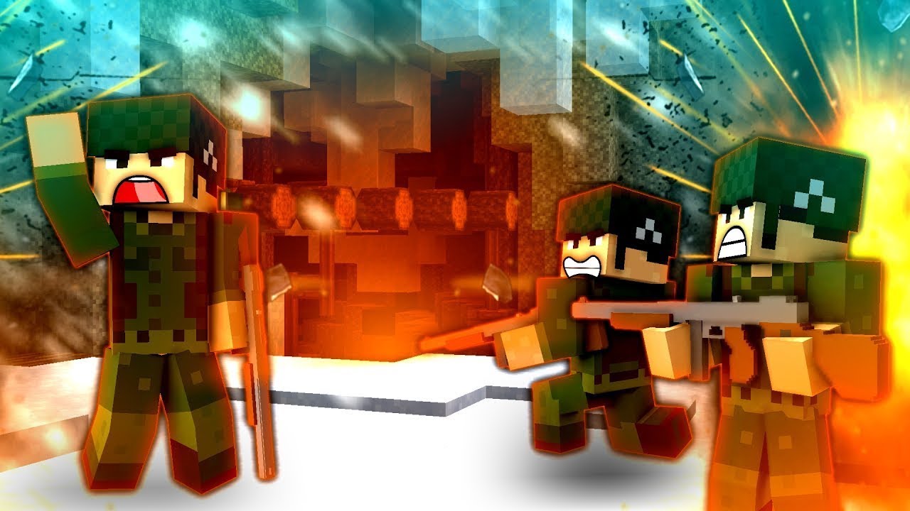INTO THE CAVES! - Minecraft WW2 (Heroes & Generals) - S1E24
