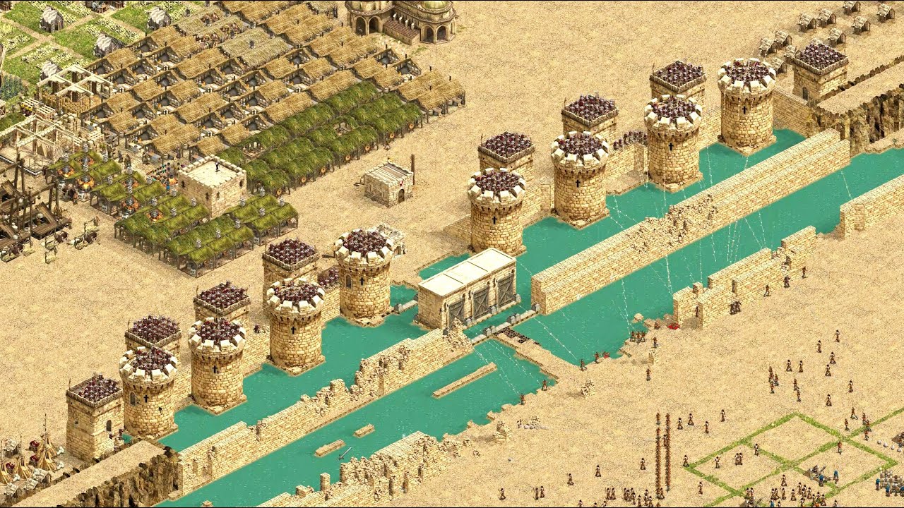 Stronghold Crusader DE Multiplayer – 2v2 Classic RTS Skirmish [4K Gameplay]