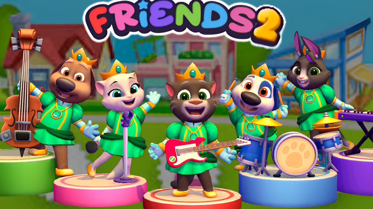 My Talking Tom Friends 2 Green Princess Dress Unlocked Gameplay Android ios 