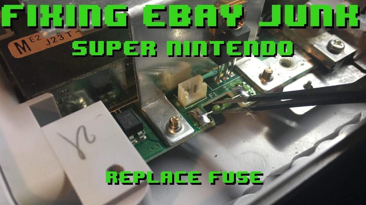 Fixing eBay Junk - Super Nintendo Part 2 - Replace Fuse