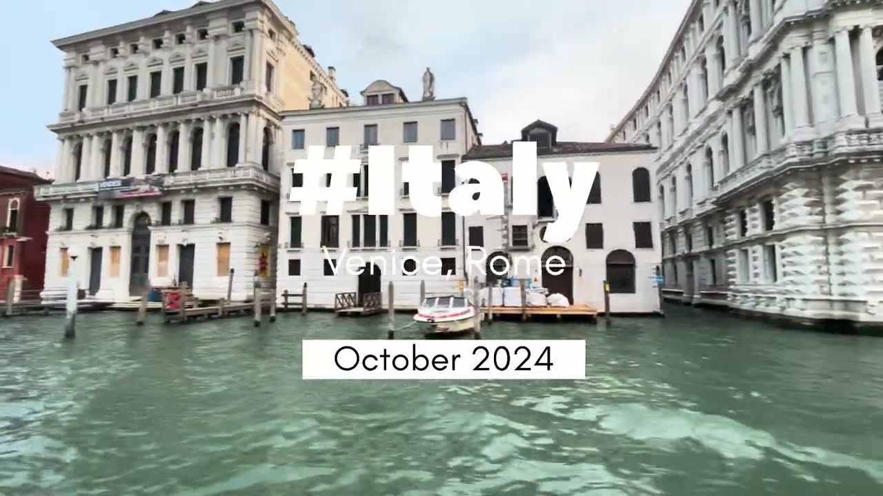 Travel vlog Italy #venice #rome #trevifountain #vaticancity #coloseum 