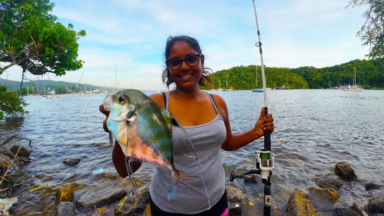 My wife first African pompano #trinidad