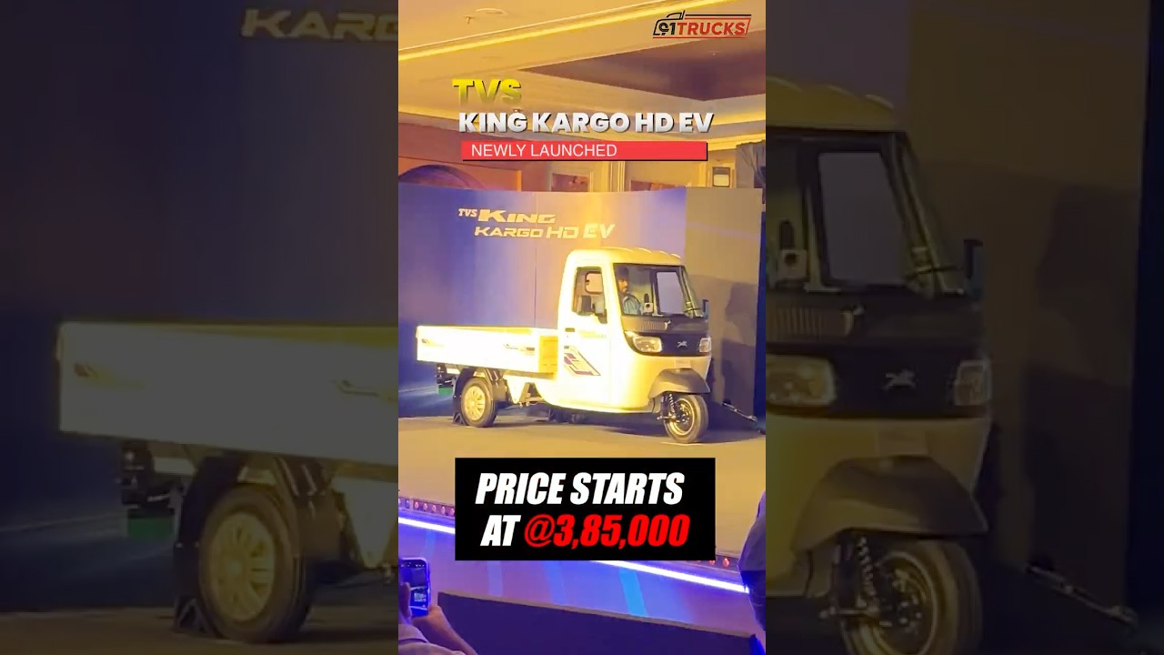 NEW TVS King Kargo HD EV @ ₹3.85 Lakh 💥 | Exclusive Launch! #tvs #newlaunch #91trucks