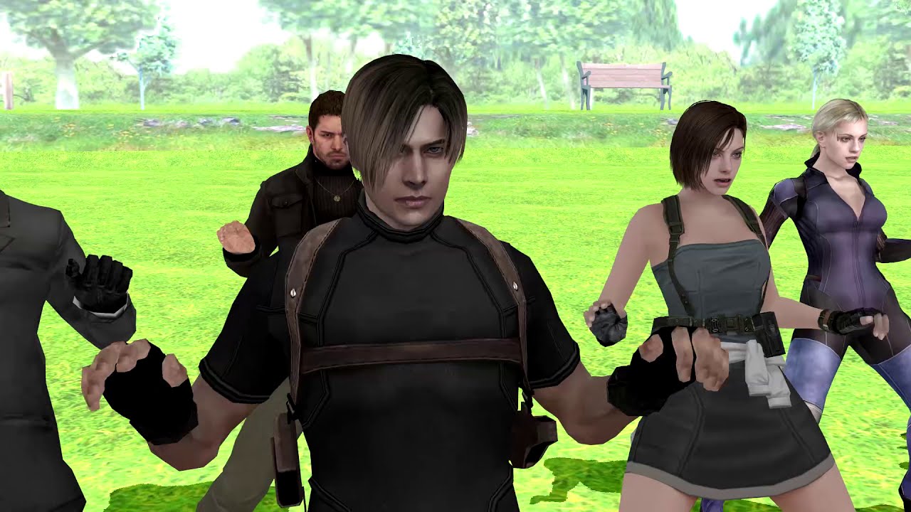 [MMD Resident Evil] Timber dance - Leon Kennedy, Jill Valentine, Ada Wong, Chris, Claire Redfield