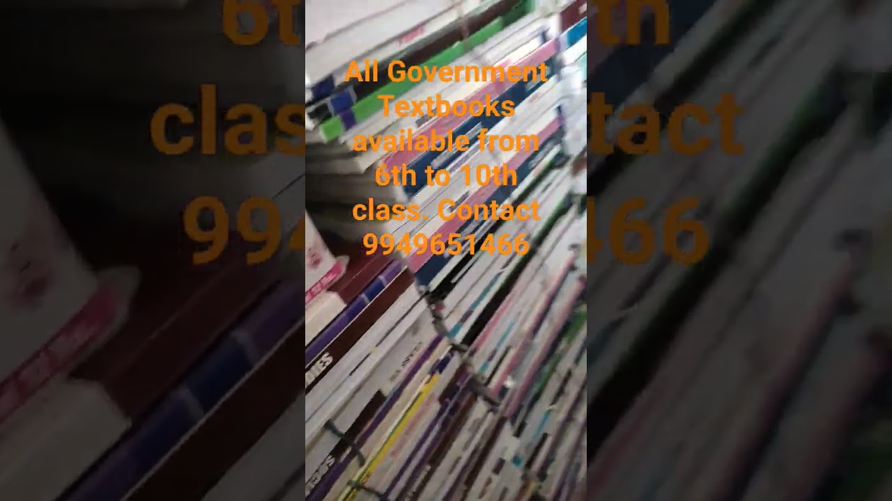 All Government TextBooks Available from 6th to 10th class. contact 9949651466