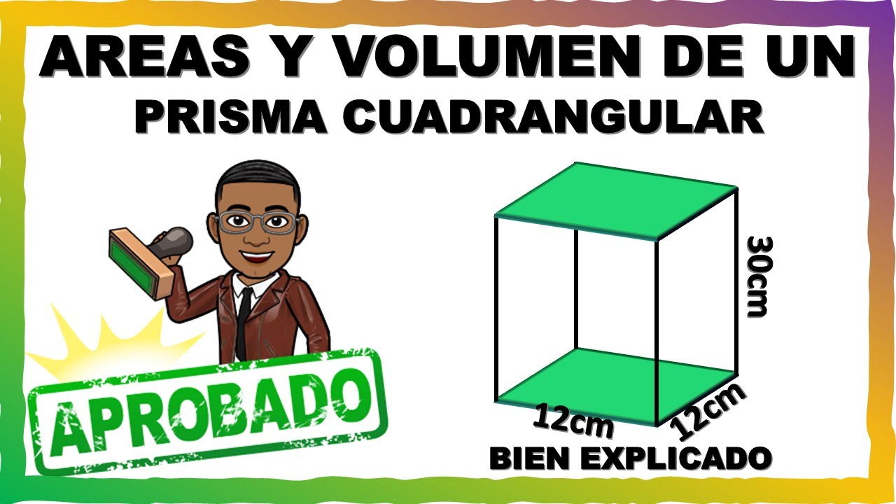 COMO CALCULAR LAS AREAS Y VOLUMEN DE UN PRISMA CUADRANGULAR