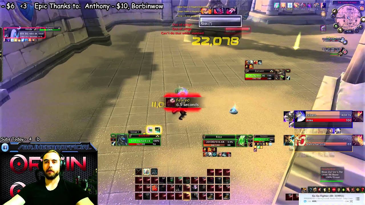 Bajheera & Hotted - Warrior vs Warrior 1v1 Showdown - 5.4.7 Gladiator Warrior PvP