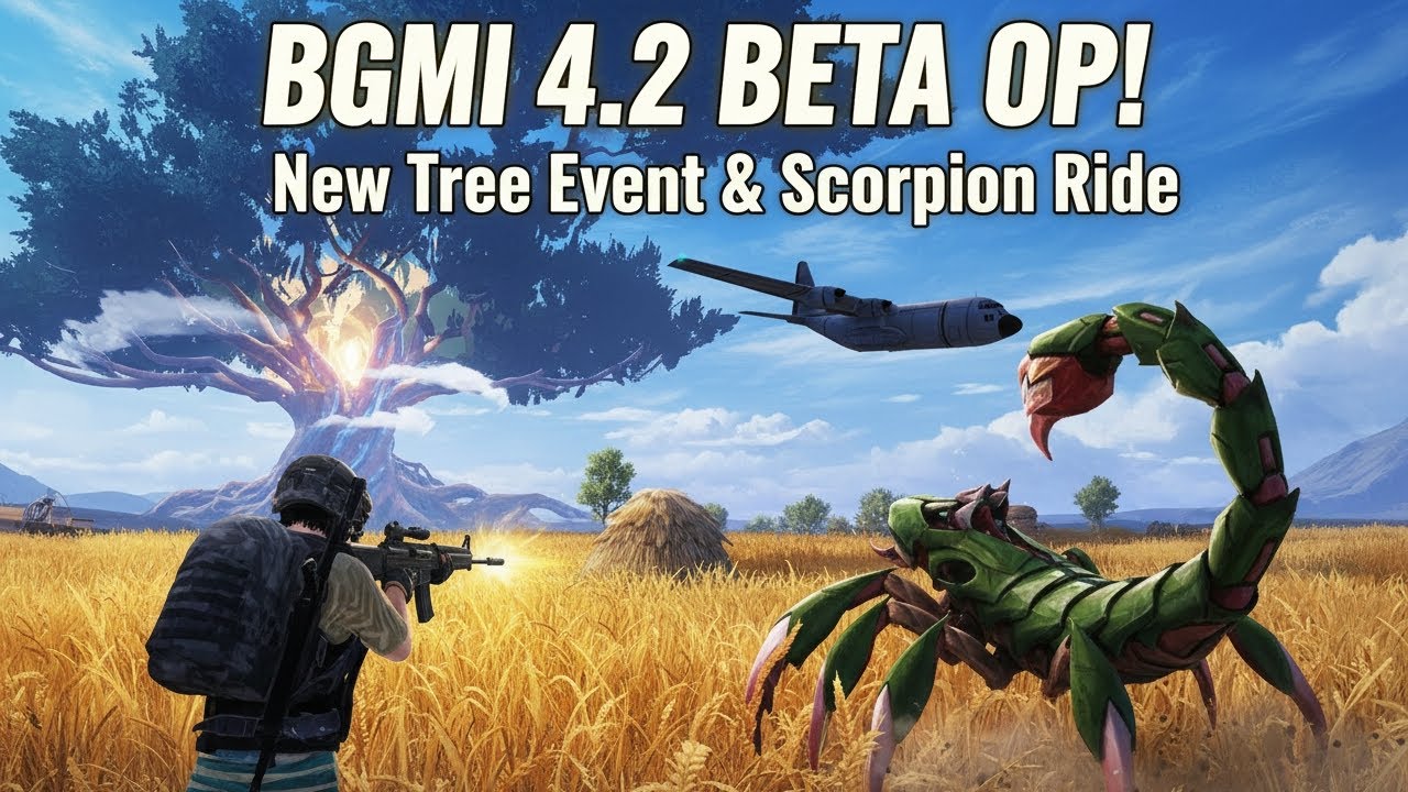 BGMI 4.2 BETA UPDATE 🌳 | New Sacred Tree Event + Scorpion Vehicle OP Gameplay | MRTK