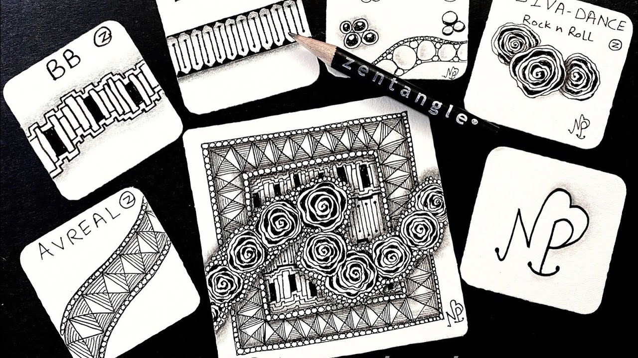 Let's Tangle Together #18 - Draw with Nidhi Prakash CZT - Zentangle