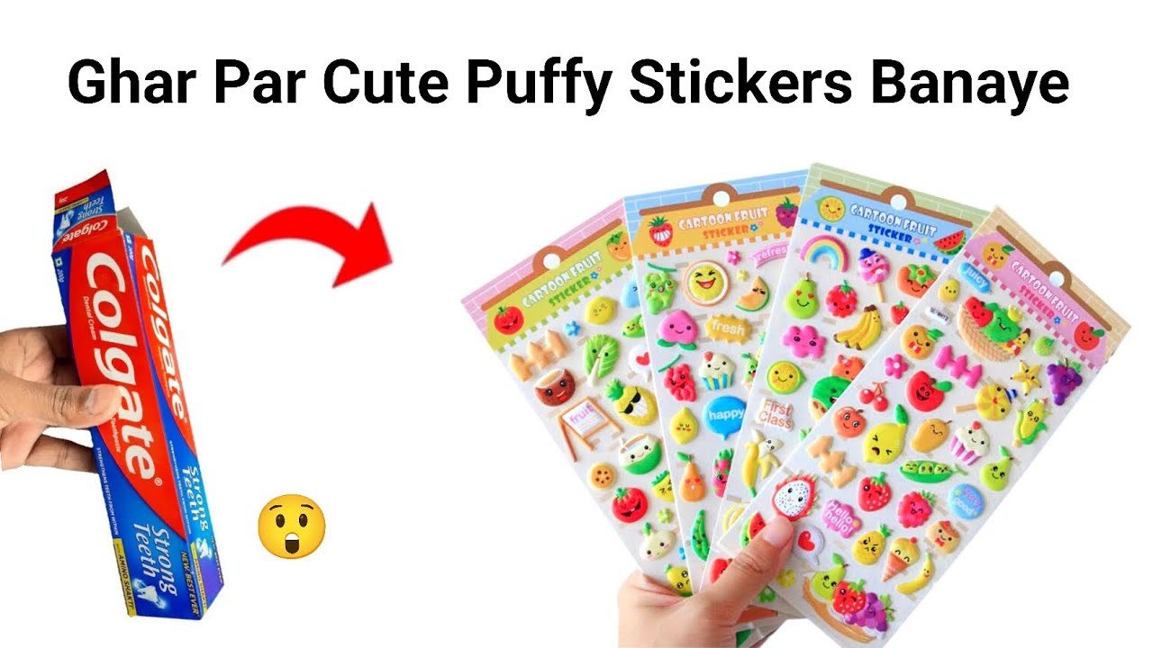 DIY Homemade Stickers😍/ No double sided tape ❌No paper❌No sticker paper❌how to make stickers at home