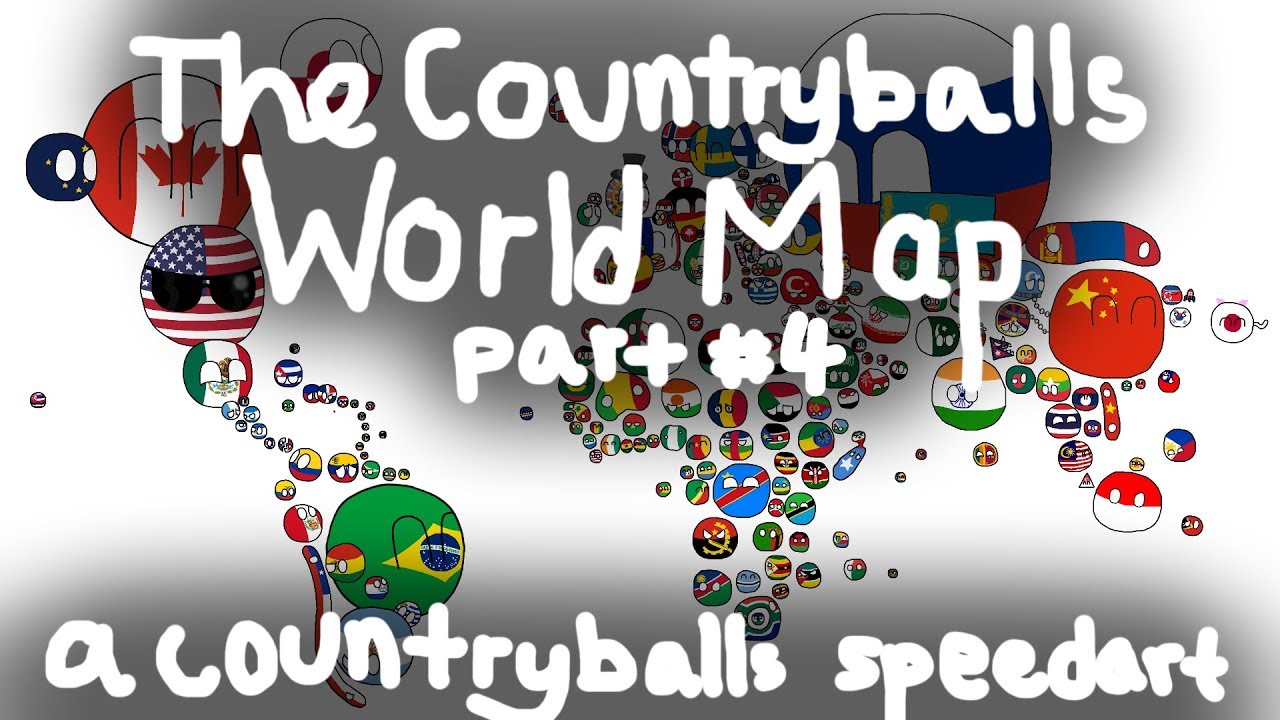 Countryballs Speedart | Americas! | The Countryballs World Map #4