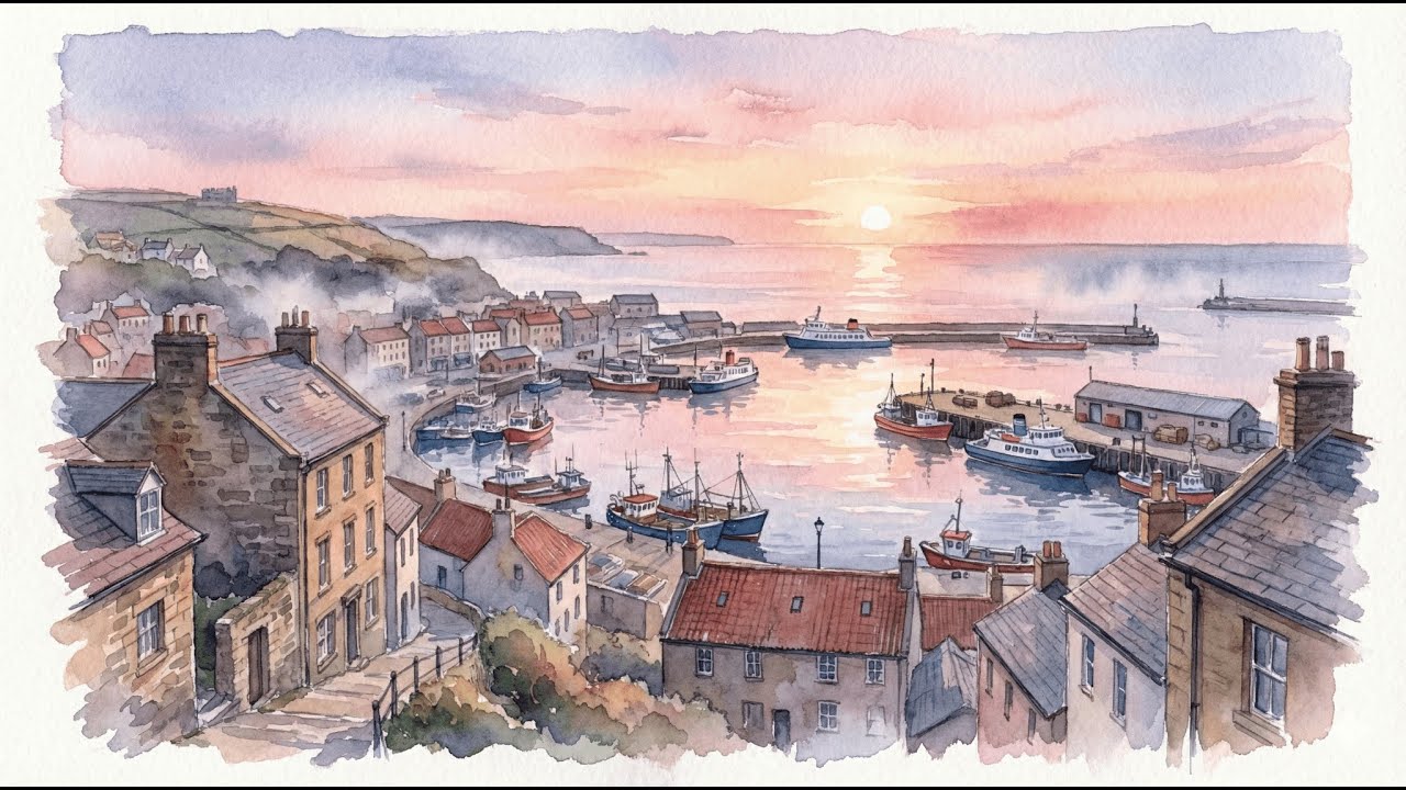 The sky does not hurry you.