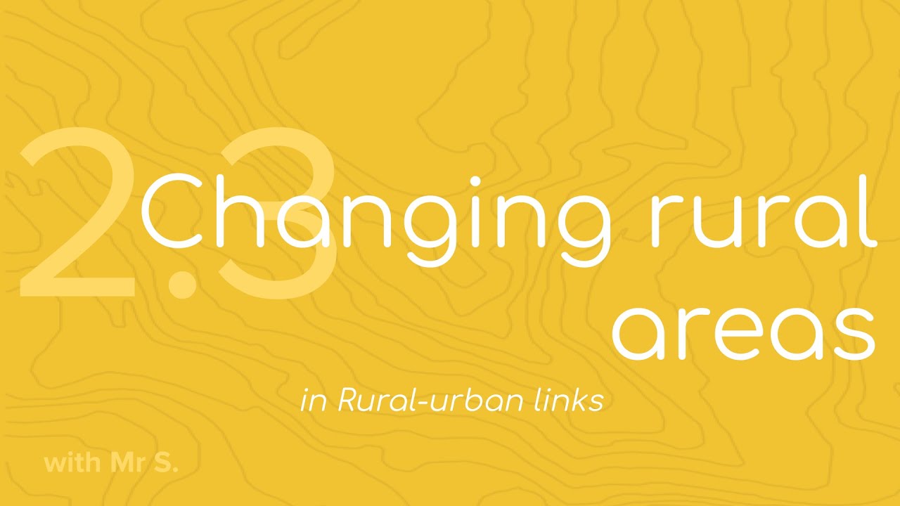 Changing rural areas (FMGL2.3)