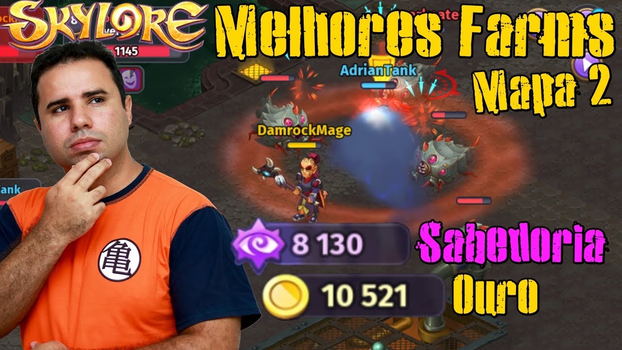 Skylore - Os Melhores Lugares pra Farm Nivel 6, 7 e 8 (Ouro, Mastria e Itens) Mapa 2 Factorium