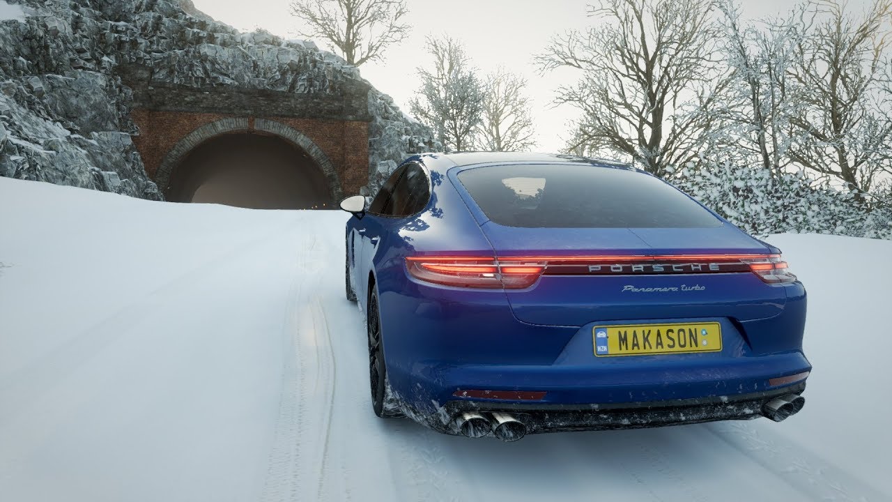 Forza Horizon 4 - 870HP PORSCHE PANAMERA TURBO - Test Drive in snow - 1080p60FPS