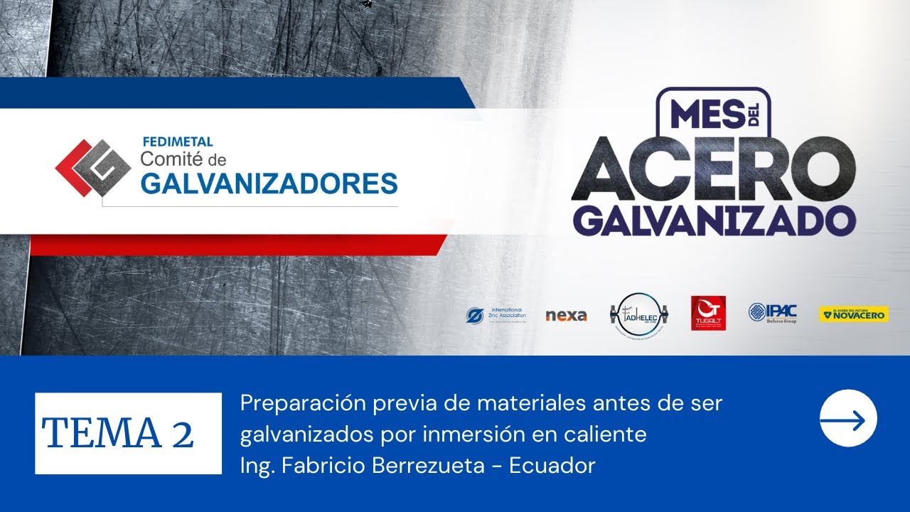 Preparación previa de materiales antes de ser galvanizados por inmersión en caliente