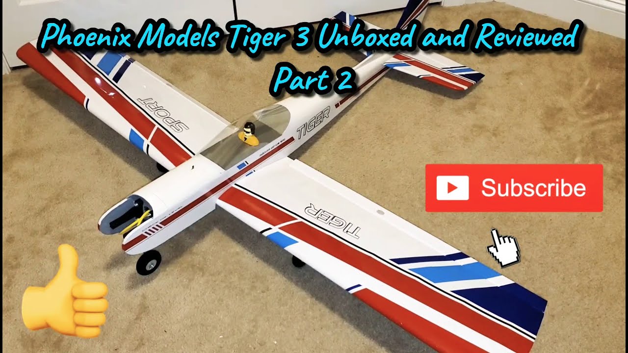 Распаковка и обзор Phoenix Models Tiger 3 ARF. Часть 2!