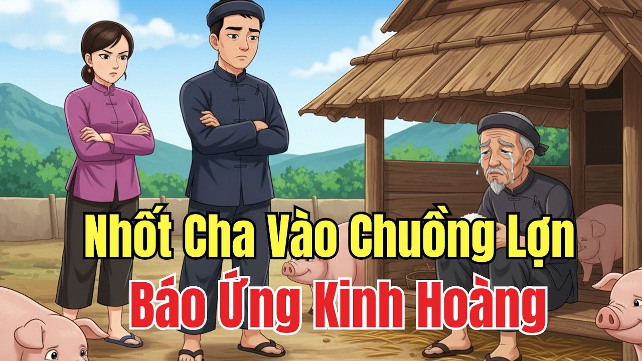 Chuyện Nhân Quả: BÁT CƠM CHAN NƯỚC MẮT CỦA CHA -Con Trai Nhốt Bố Vào Chuồng Lợn Báo Ứng Kinh Hoàng