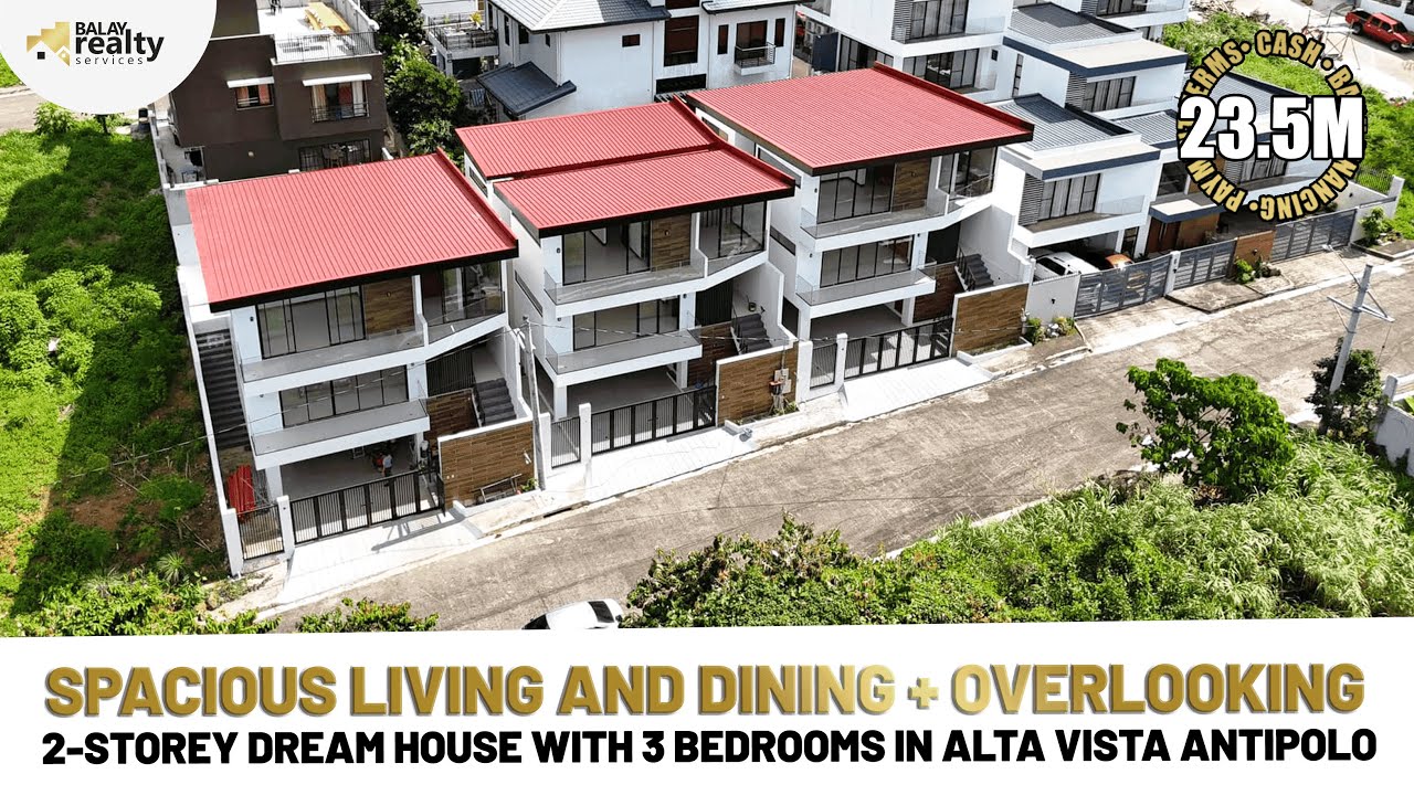 NEW PRICE ALERT! SPACIOUS LIVING & DINING + OVERLOOKING. Brand New 2Storey Dream House | Alta Vista