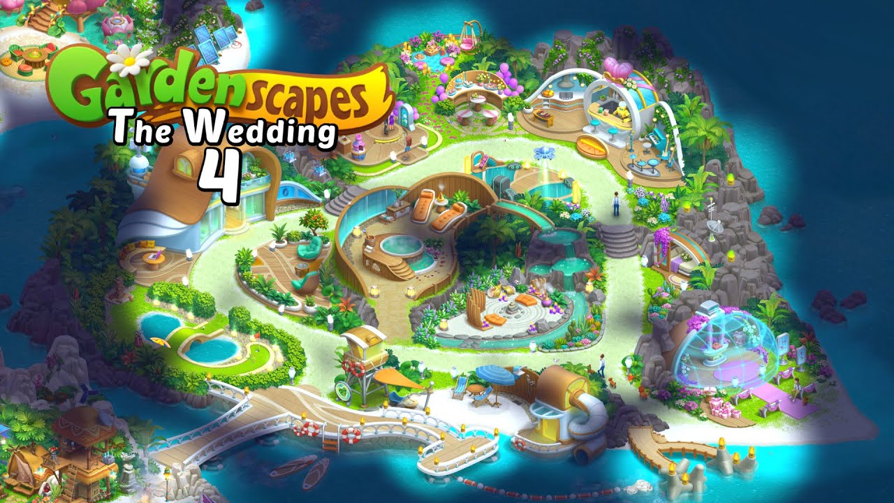 GARDENSCAPES New Acres | The WEDDING Island #4 | Gameplay Walkthrough