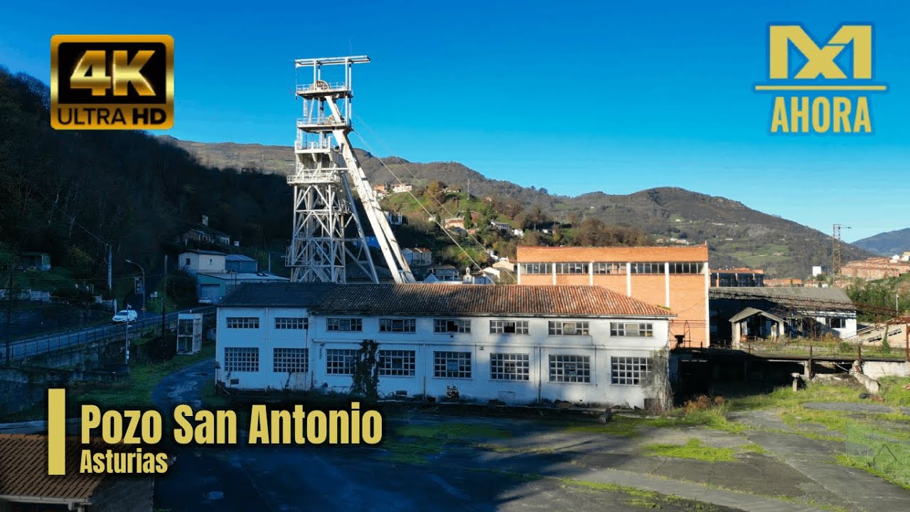 POZO SAN ANTONIO (MOREDA - ALLER - ASTURIAS) A VISTA DE DRON [4K]