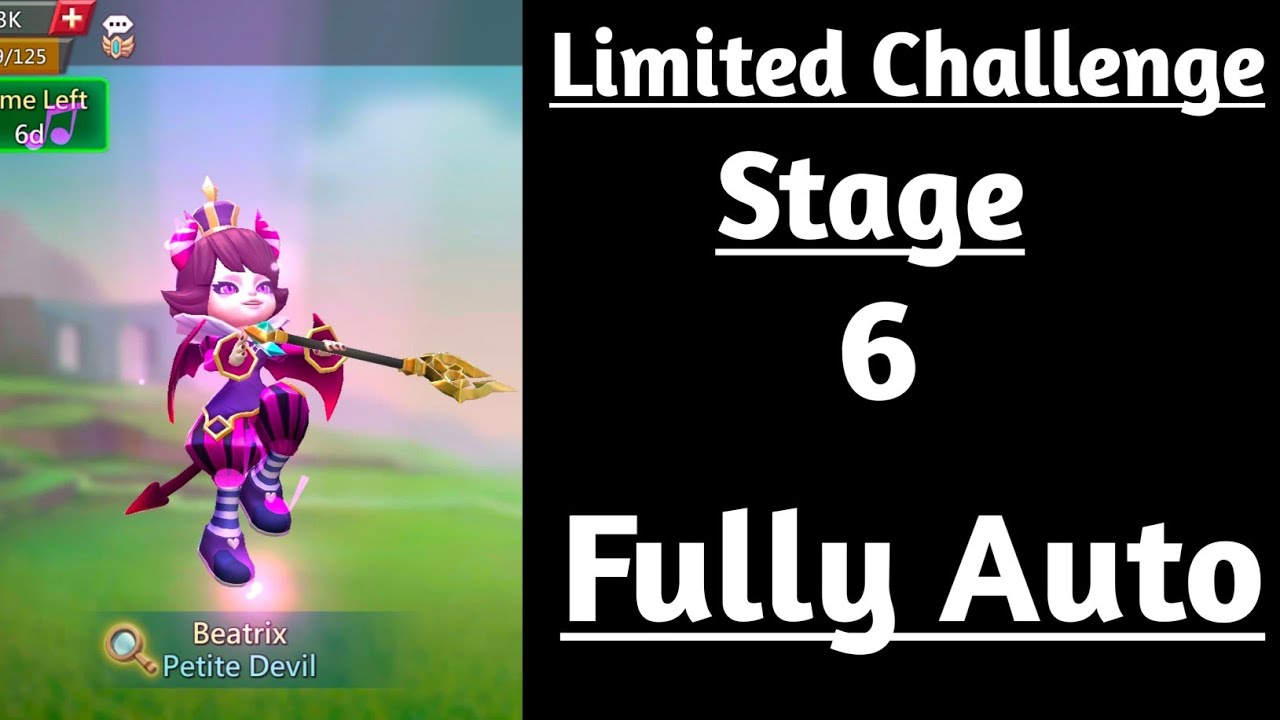 Lords mobile Petite Devil Limited Challenge Stage 6 Auto|Trick vs Trick Stage 6 Auto