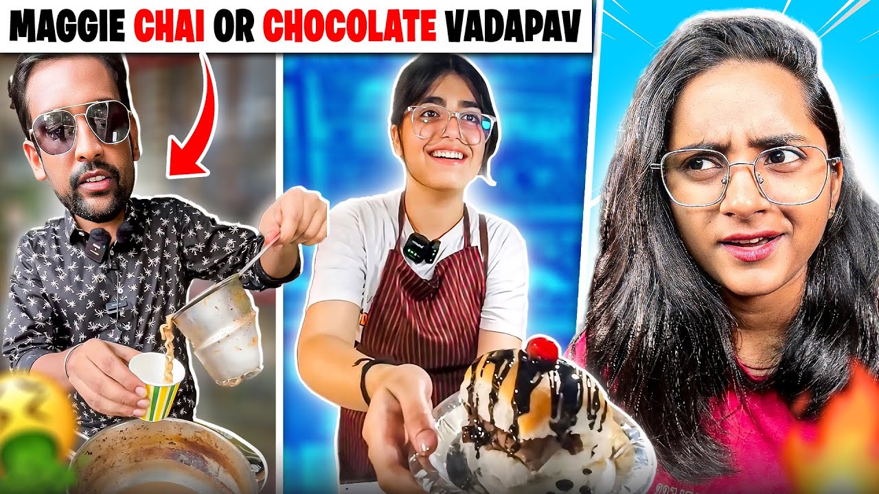 Chocolate Vadapo 😭 why ? | street food k sath ye kya hora hai ‼️