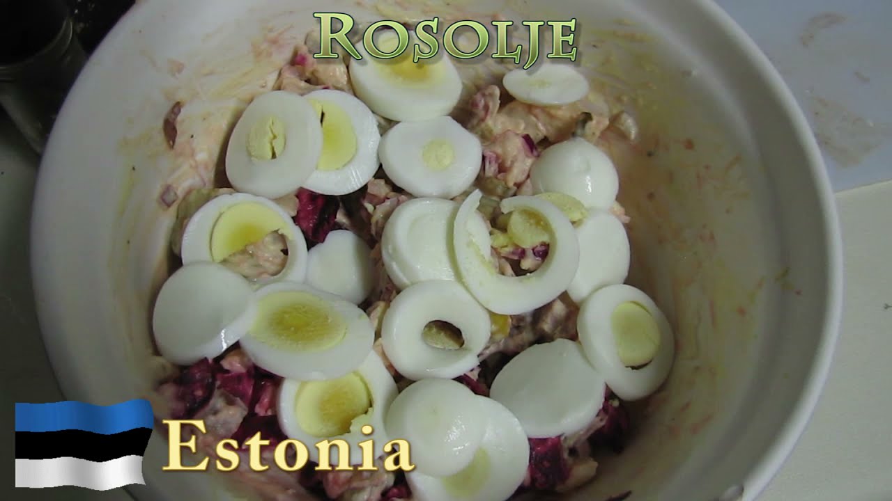 Worldly Treats with No Meats - Estonia - Rosolje