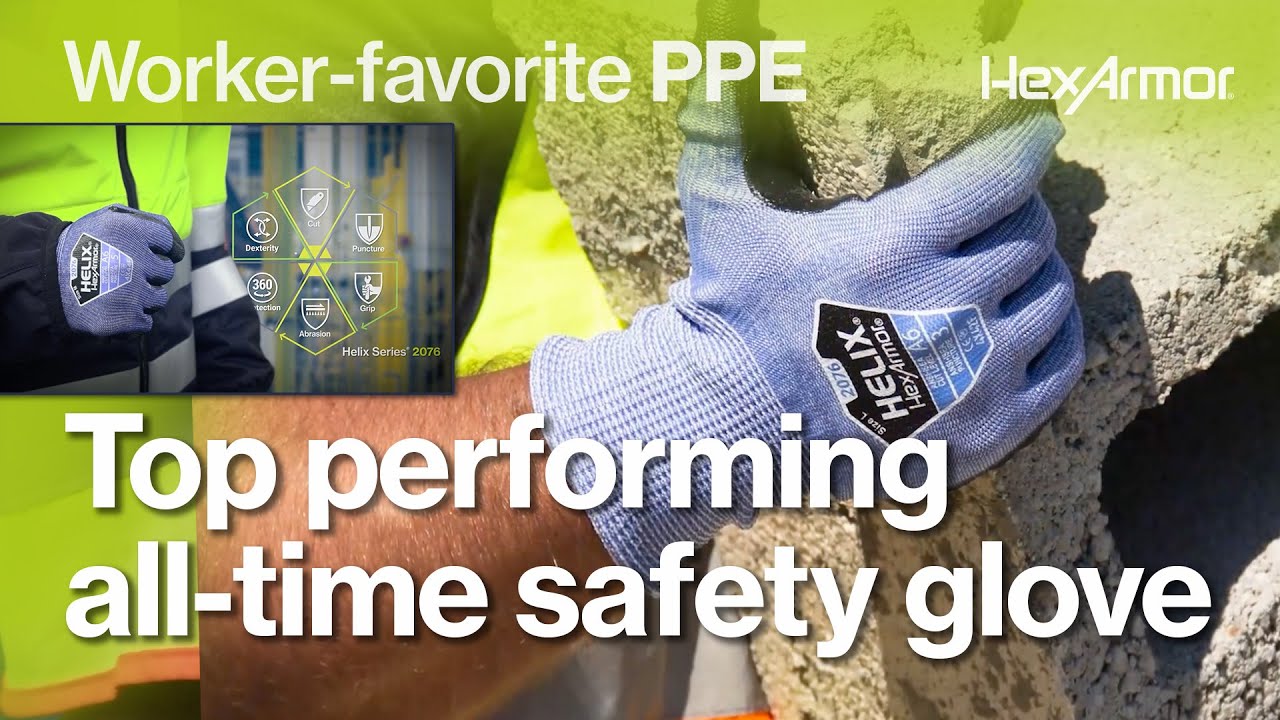 Best-selling worker-fav knit safety glove | Durable, comfortable, built to last Helix Series® 2076