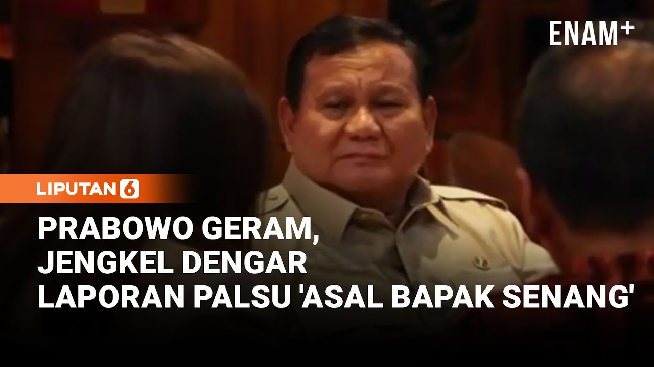 Prabowo Beri Jawaban Menohok saat Dicecar Tajam Soal Laporan Palsu 'Asal Bapak Senang' | Liputan6