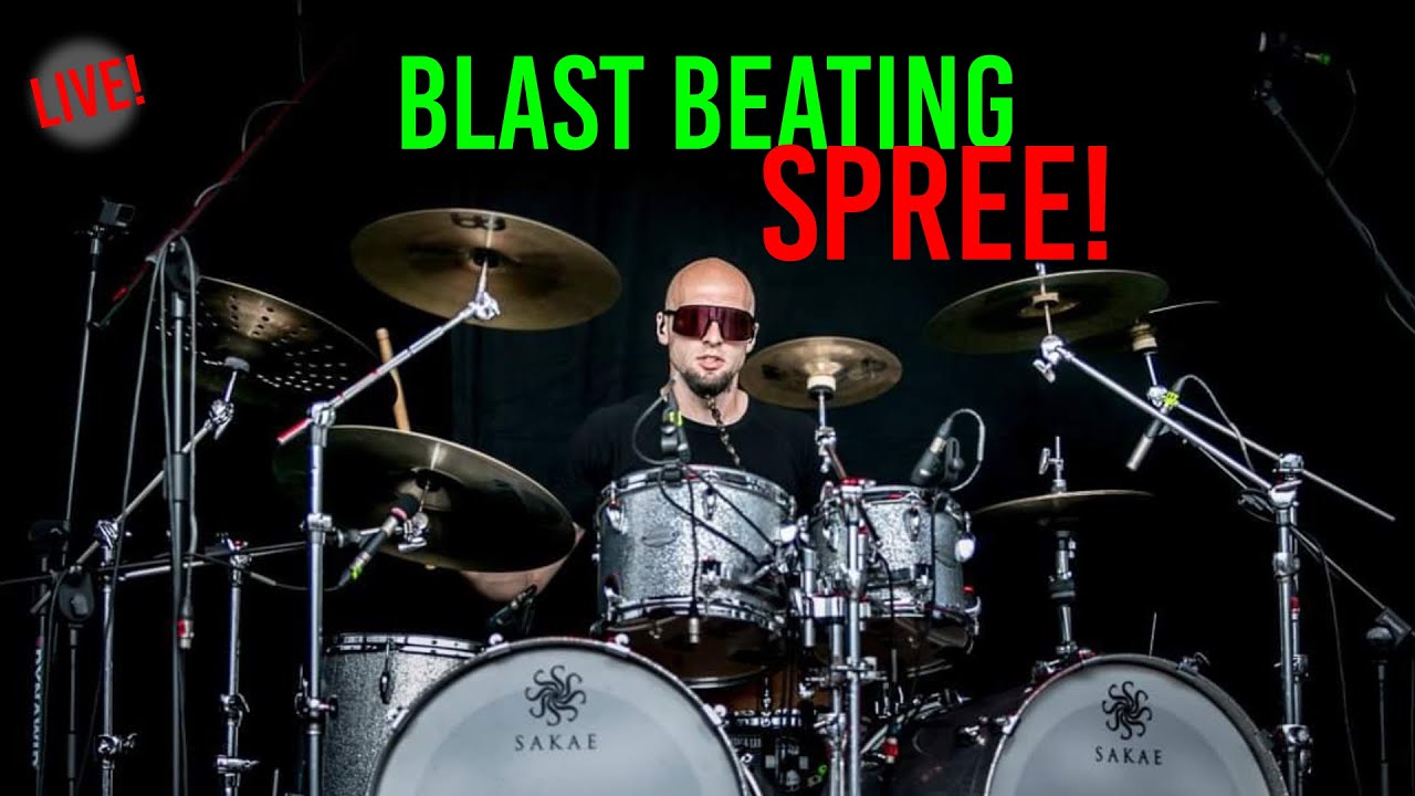 Blast Beating SPREE - Lucassdrummer LIVE