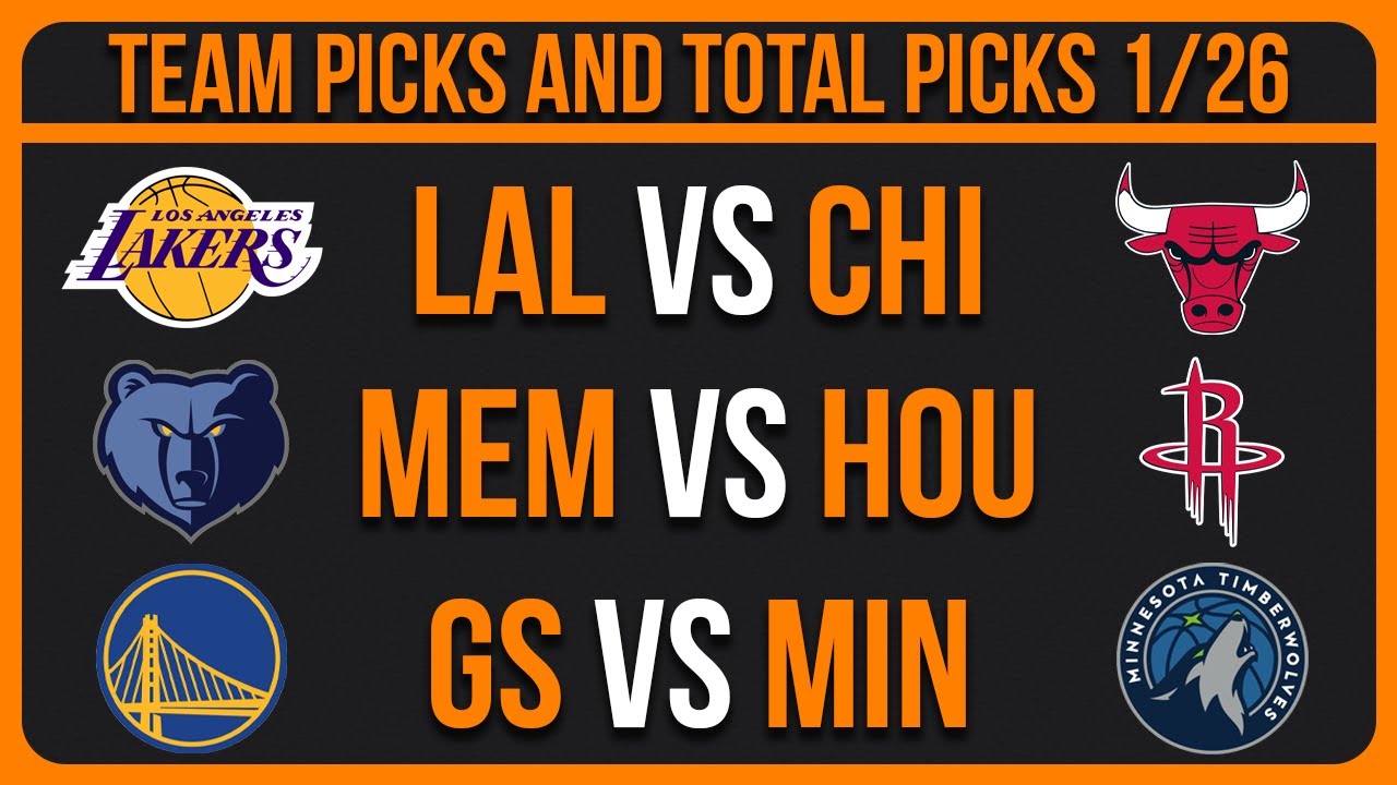 NBA Picks Today 1/26/26 NBA Picks and Predictions NBA Bets Today