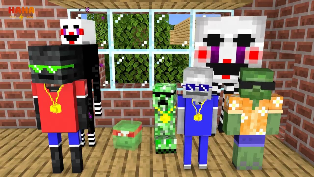 Herobrine Gives Gifts On Christmas Day - Minecraft Animation