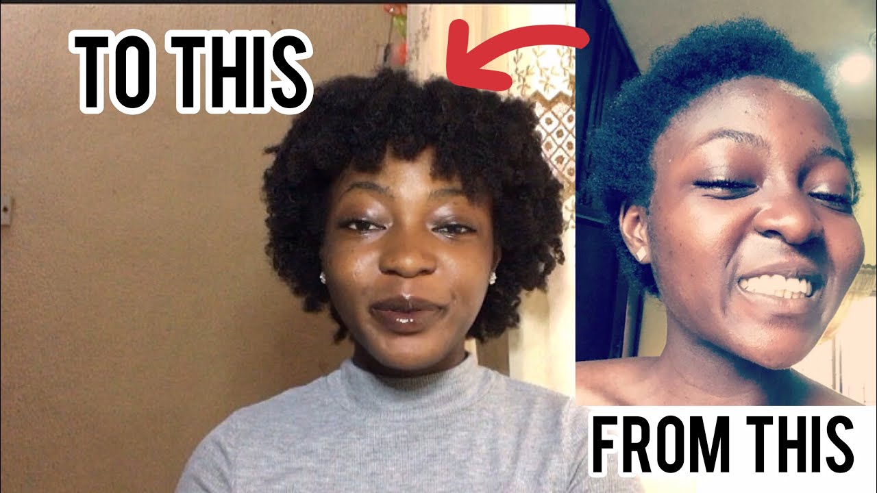 HOW I GREW MY 4C HAIR TO 8 INCHES IN 1 YEAR! My 4c natural hair care routine (with pictures)