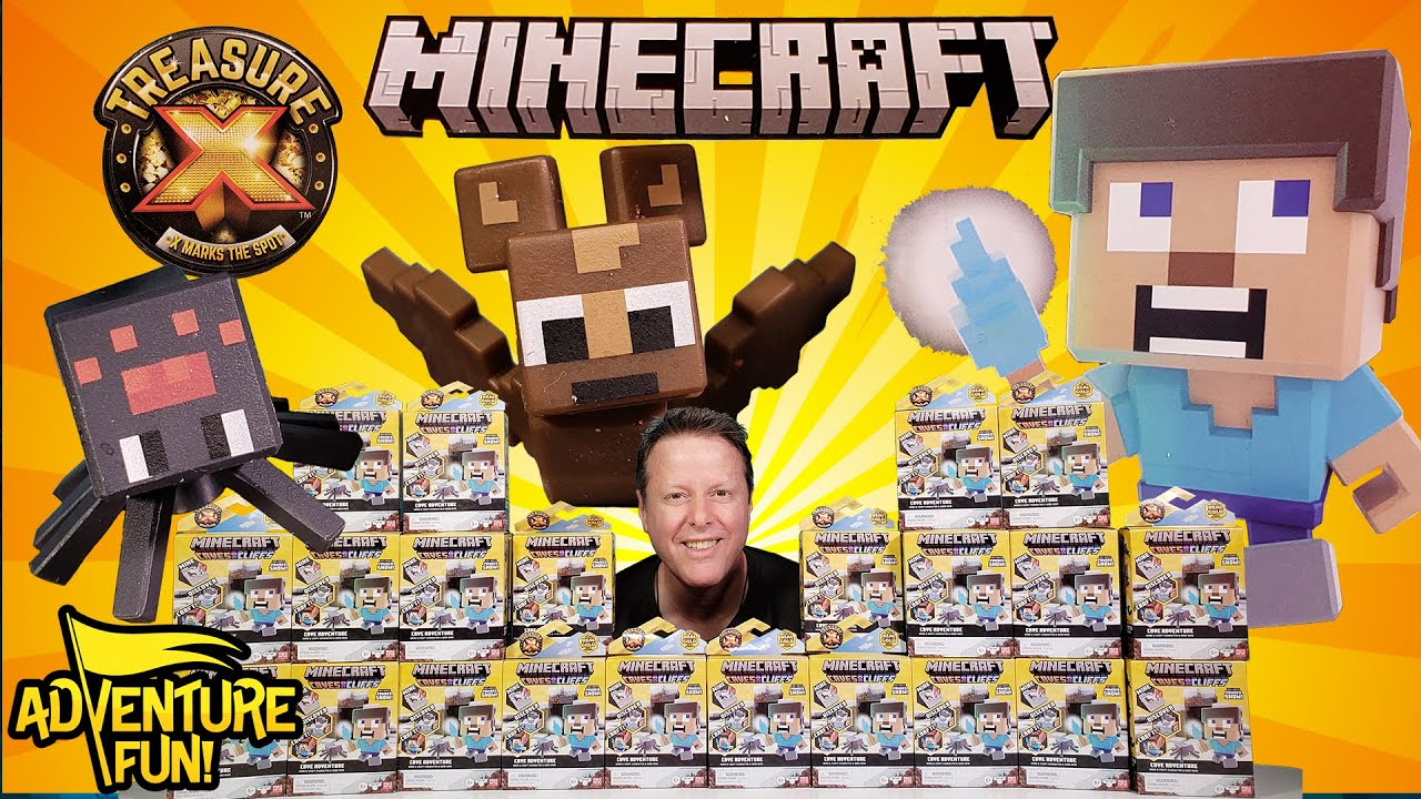 Treasure X Minecraft Caves & Cliffs Cave Adventure Mine & Craft Character & Mini MOB AdventureFun!