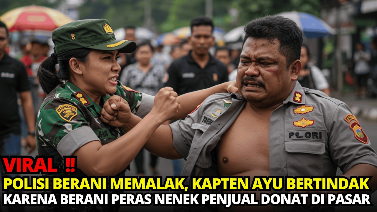 VIRAL‼️ POLISI GENDUT AROGAN, KETAKUTAN DITANTANG DUEL TNI WANITA GARA-GARA BULLY NENEK DONAT!