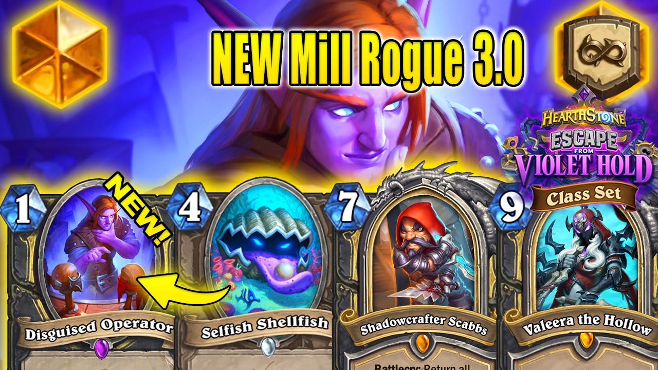 NEW Mill Rogue 3.0 Deck is Beyond BrOkEn And We All Know It At Escape from Violet Hold | Hearthstone